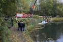 Einsatz BF Koeln PKW im See Koeln Esch P032